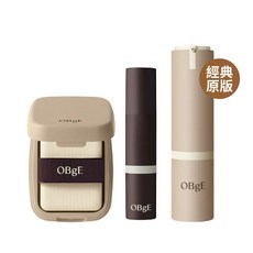 OBgE 絲絨凝凍控油蜜粉餅 自然遮瑕素顏霜 自然遮瑕粉底棒 (3件組), 蜜粉餅+素顏霜【經典原版】+粉底棒(3號), 1個