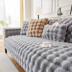 쇼파 미끄럼방지 깔개 돌쇼파 소파토퍼 소파패드 소파매트, 1개, 라이트그레이