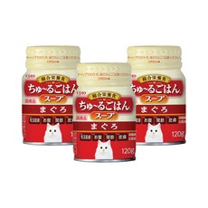 챠오츄르 이나바 고양이 CIAO 고항 캔스프 드링크, 참치, 120g, 3개