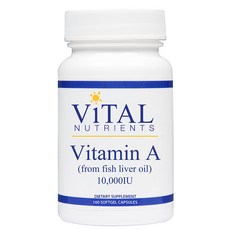 ViTAL NUTRIENTS 維生素 A 10000IU 軟膠囊無麩質無糖, 1個, 100 件