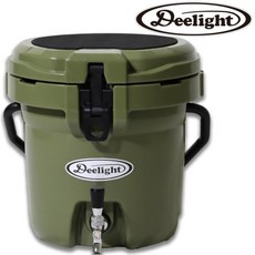 Deelight 日本風格保冷壺/露營飲料桶/保冷桶 9.34L 軍綠, 1個