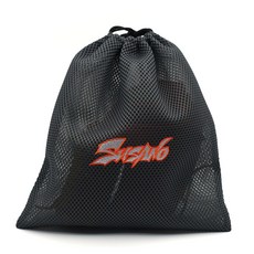 스사노 가죽 글러브 보관용 메쉬 주머니 대형 통풍 수납가방, 1개, 실버오렌지