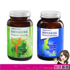 遠東生技 特級藍藻綠藻錠 雙瓶組 (500mg x 150錠/瓶) 營養補給 促進代謝, 1個, 藍藻150錠+綠藻150錠(2瓶組)