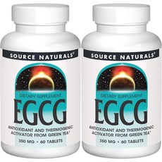 소스내추럴스 EGCG 350mg 테블릿, 2개, 60개