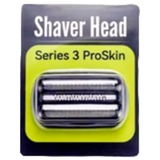 Series 3 ProSkin 刮鬍刀頭，舒適貼合，減少刺激，男士刮鬍配件, 1個, 1個裝