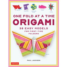 (영문도서) One Fold at a Time Origami: 36 Easy Models for First-Time Folders Paperback, Tuttle Publishing, English, 9784805318997