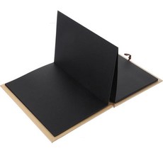 사진 앨범 웨딩 북 졸업 스크랩북 블랙 페이지 하드 커버 크래프트 접이식 메모리 블랭크 신축성 아코디언, 2. 15.00X1.50X21.00CM, 1개