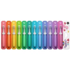 BQB兒童軟毛牙刷糖果色小刷頭護齦牙刷 (男童/女童適用), 034 3-6歲月份牙刷, 1個, 1個裝