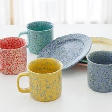 헤이루미 도자기 몽크 홈카페 4color 데일리 머그컵, 1개, 민트 1개, 민트