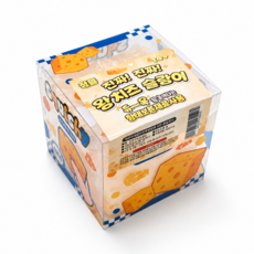 왕치즈 슬랑이 치즈빵 스퀴시 대형 슬라임 촉감놀이 스트레스해소 키덜트 치즈, 1개, 470g, 노랑