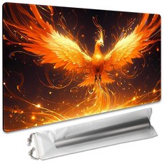 2 보드 게임 35.6x61cm(14x24인치) MTG 플레이매트 OCG CCG RPG TCG 플레이매트(MTG3-No Zone), Fire Phoenix 1, 1개