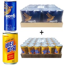 핫식스 250ml(30캔) + 비타파워 180ml(30캔), 180ml, 60개