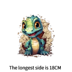 쿠쿠스토어 만화 소년 의류 공룡 열전달 패치 DIY 어린이 인쇄 다림질 프로그램에, 04 NTH-00133-10