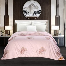 雙宮繭蠶絲被 輕柔透氣 親膚舒適 四季皆宜 優質蠶絲填充, S152粉-2米, 1個