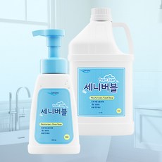 세니버블 항균 손세정제 500ml+리필3.78L 어린이 물비누 거품 핸드워시