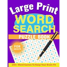 (영문도서) Large Print Word Search for Adults: Word Search Book for Adults with Solutions ... Paperback, Laura Bidden, English, 9780176730147