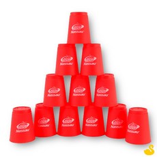 GOS 낫소 스포츠 스택스 12개입 레드 스피드 컵쌓기 보드게임 컵쌓기컵