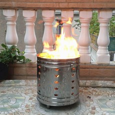 야외 소각로 스테인리스 무연 무연소각로 소형 쓰레기소각로 캠핑 장작 철제 연통 쓰레기