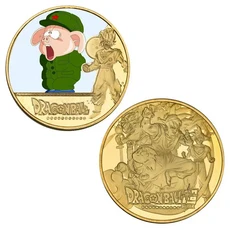 드래곤 볼 금도금 금화 손오공 베지터 기념 동전 클래식 애니메이션 주변기기 컬렉션 장난감 기념품, [17] B3