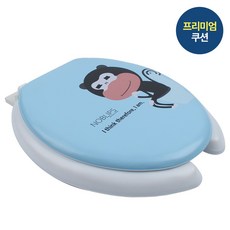 투투파파 특별제작 노블립스 35mm 쿠션 소프트 변기커버, 6. 바디 스카이블루 중형(U형) 35mm, 1개