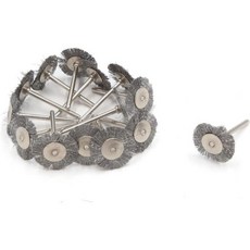 uxcell 14pcs 25mm 직경 스틸 와이어 휠 브러시 연마 로터리 툴 자동차용