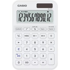 카시오 컬러 전자계산기 MS-20YC, 1개, (카시오 정품 계산기)화이트