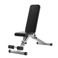 벤치 프레스 받침대 홈트 스플릿 가정용 홈짐랙 역기거치대 스쿼트랙 스쿼트, 실버그레이 접이식 벤치