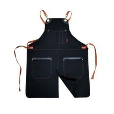 62x80cm 성인용 대형 코튼 앞치마 소재 직물 블랙 주방, 본상품