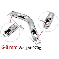 보트 더블 스위블 커넥터 체인 앵커 핀 해양 하드웨어, 6-8 mm, 1개