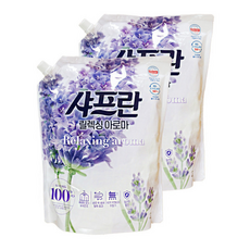 엘지 샤프란 섬유유연제 릴렉싱 아로마, 2개, 2.1L