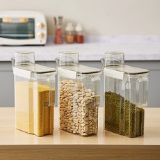 JINF 잡곡통 주방 수납 밀페 방습 계량 잡곡 쌀통, 8p, 18*29cm * 8개