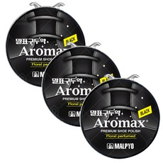 말표 구두약 캔 40g (블랙/브라운/뉴트럴) 3개세트, 블랙, 3개
