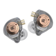KZ EDX PRO X 유선 이어버드 싱글 슈퍼 선형 다이내믹 드라이버 HiFi 인이어 모니터 이어폰 0.75mm 2핀 탈착식 케이블 게이밍 Dj 싱어용 KZ IEM (그, KZ EDX PRO X 유선 이어버드, 싱글 슈퍼 선형