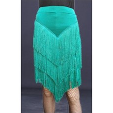 키밍 라틴 댄스복 스커트, M, 민트