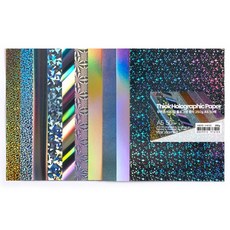 star starred 두꺼운 10타입 홀로그램 종이(Thick Holographic Paper), 250g A5 50매