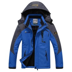 겨울 스키복 방수 방풍 플리스 스노우 재킷 바지 스노우보드 웨어 아웃도어, 5. Royal blue Jackets / D. ...
