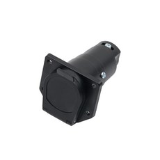 미국식 7핀 소켓 보트 카라반 트레일러 테일램프, 7핀 소켓(플라스틱/배선용), 1개, 블랙