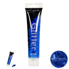 [팔마누] 그리기물감 어린이미술 그림물감 반짝이 미술놀이 물감 75ml 파랑