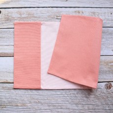 【粉色系】書衣 書套 可調式 布書衣 A6 A5 B6 50K 25K 32K 20K 16K (內層為淡粉紅色), 1個