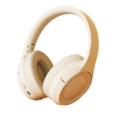 透氣舒適耳罩式耳機，人體工學設計，輕巧便攜，可旋轉折疊, 白色, HIFI音質-頭戴藍牙耳機,