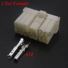 자동차 케이블 하네스 소켓 자동차 암수 도킹 커넥터 부품 1 세트 12 홀 174933-1 173851-1, [04] Follow me cheaper