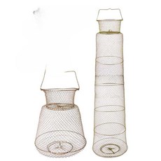 철제 붕어살림망 낚시어망 바다 다슬기 통발 그물 어망 1.25x38.5cm아연도금