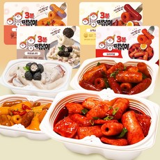 [이응떡볶이] 구멍난 쌀떡볶이 4종 4팩 정석세트 (오리지널+매콤로제+까르보나라+소떡) 즉석 / 국물 / 떡볶이, 1세트, 1.12kg
