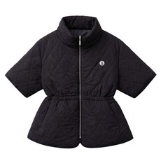 레크레아 누빔퀼팅 폴라 반팔패딩 여성 골프웨어 집업