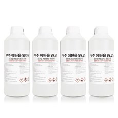 크로바 무수에탄올 99% 1L / 4L 소독용 알코올 에틸 알콜, 4개