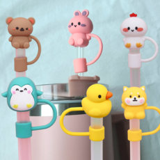 [6개세트]주니니몰 스탠리호환 텀블러 빨대 마개 10mm, 1세트, 멀티컬러