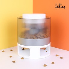 EGUEGU 寵物按壓式嗅聞慢食碗 防噎食, 白色, 1個