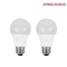 번개표 금호 LED 벌브 14W, 전구색, 2개