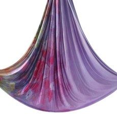 플라잉 요가 새틴 단색 컬러 미터 가정용 그라데이션 그라디언트 RY002, 퍼플 스카이, 1개