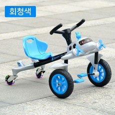 어린이 세발자전거 드리프트카 카트 슬라이드 키즈카페 공원 3~6세, 그레이 블루 3-12세 프로펠러